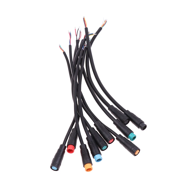 Ebike Accessories Optional Cable Waterproof Connector Display Pin Base Connector 2/3/4/5/6Pin Cable