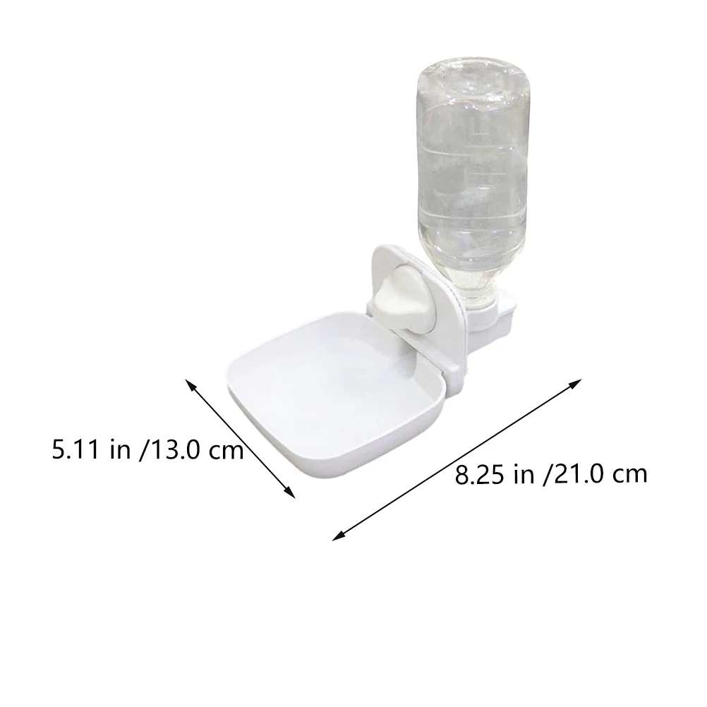 1pc Automatic Water Feeder Pet Cage Hanging Water Bottle Rabbit Drinking Bowl Pet Water Dispenser Plastic Water Container 450ML