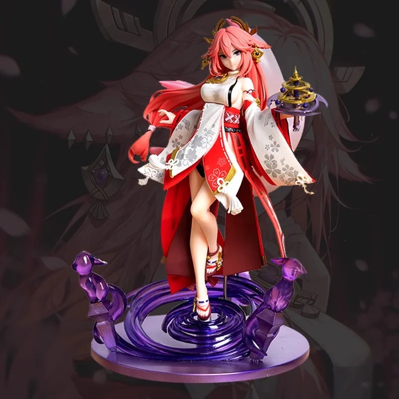 

Genshin Yaegamiko Figure Fox True Meaning Game Peripheral Beautiful Girl Animation GK Model Boy Gift Ornament in Stock