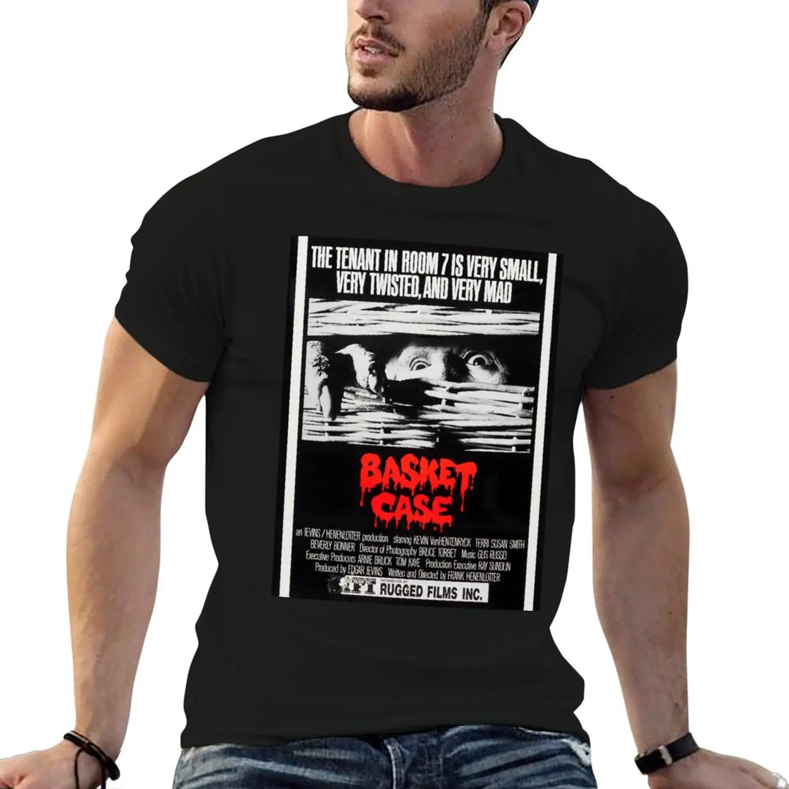 Basket Case Movie Poster T-Shirt funny shirt cotton summer clothes sweat shirts, men