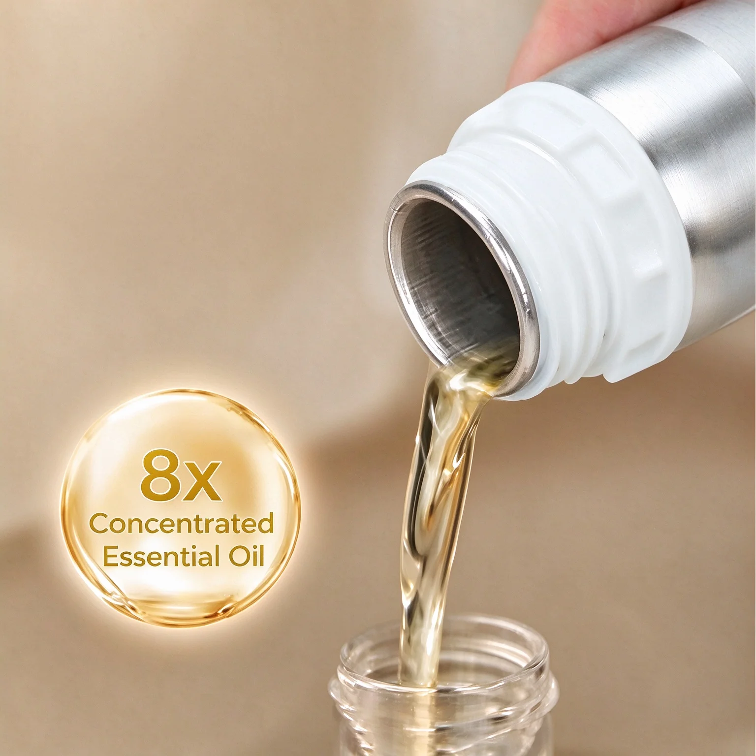 HUISIFEI Fragrance Essential Oil - Compatible with all waterless aroma machines - Marriott White Tea - 100ml (3.38 fl.oz)