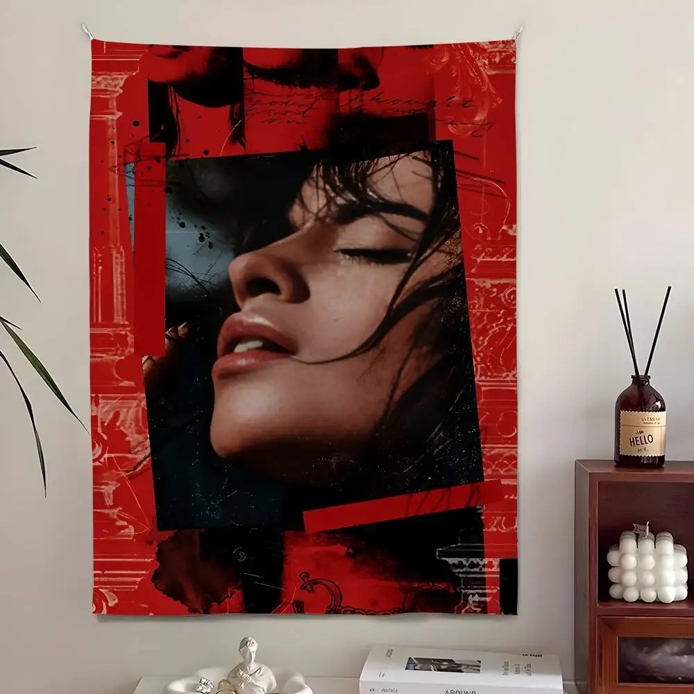 

Singer C-Camila Cabello Tapestry Bedroom Living Home Decor Bar Outdoor Festival Wall Hanging Decoration Background Art Banner