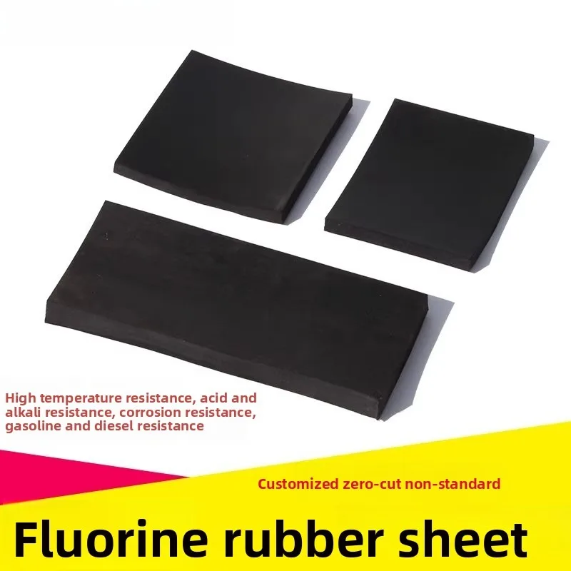 

Fluorine Rubber Sheet Acid Alkali Resistant High Temperature Fluorine Rubber Gasket 1/2/300
