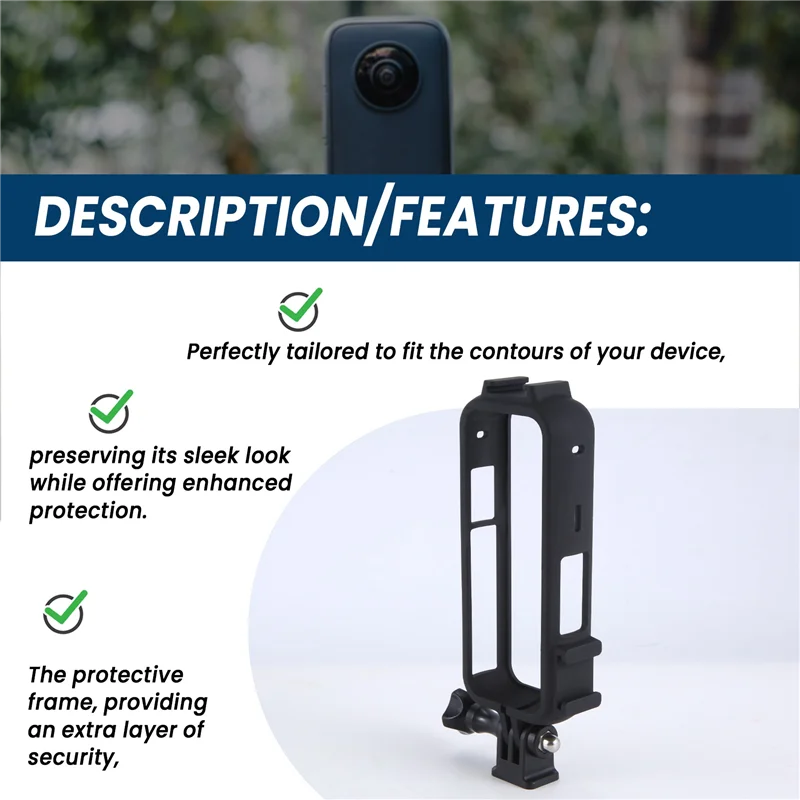 

ABZZ-Lens Guard For Insta360 X3 Accessories Screen Protector Silicone Case Cover Mini Storage Bag Protective Frame