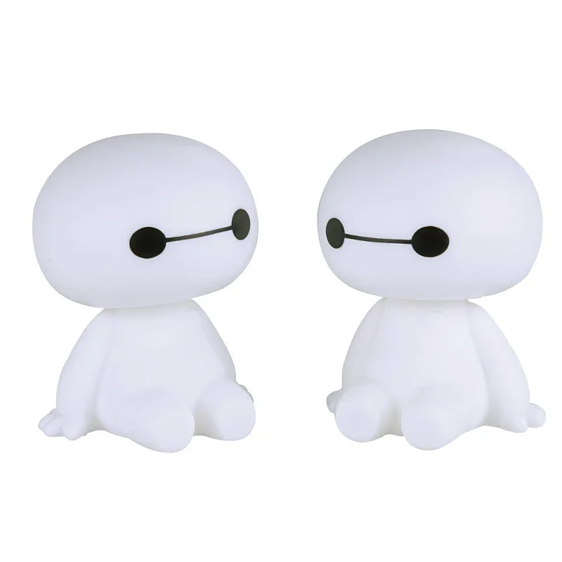 Disney Baymax Bobblehead Pop Cartoon Schattige Robot Schudden Hoofd Figuur Auto Ornamenten Auto Interieurdecoraties Grote Held Speelgoed Geschenken