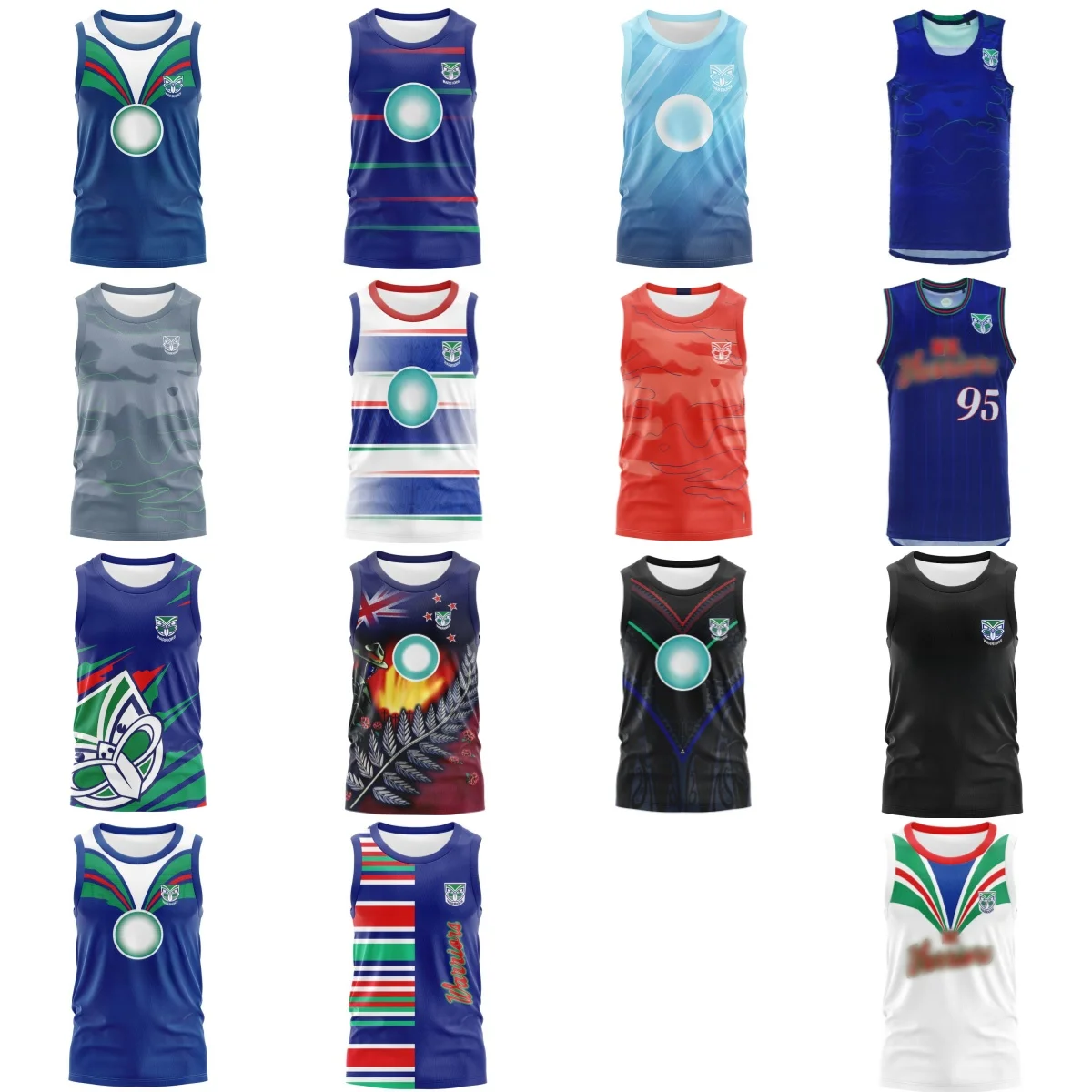 2024 Rugby - New Zealand Warriors - Rugby Vests - Home/Away/Training/Indigenous - High Quality Rugby Vest-S-5XL Customizable