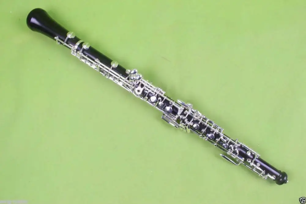 Professional Ebony Oboe C key Silver Plated left F Resonance full conservatory