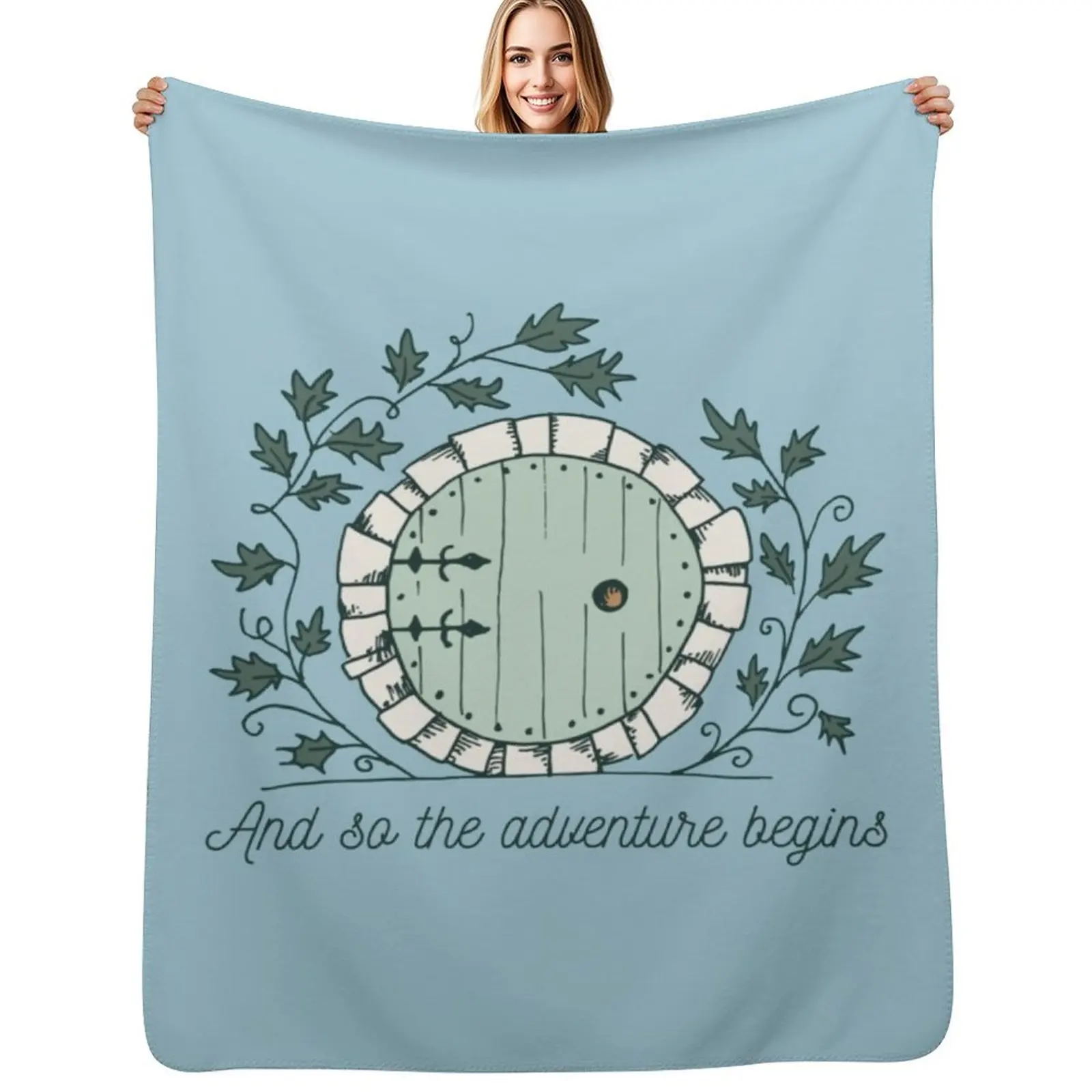 

Baggins Door with Twigs Shirts New design 2021 Throw Blanket Stuffeds Furrys Thin Blanket