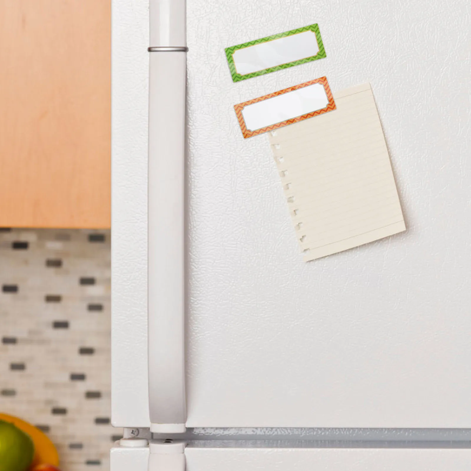 3Sets Multi-Function Note Labels Dry Erase Magnets for Iron Surfaces Reusable Sticky Labels Fridge Memo Organizer Kit - view 2