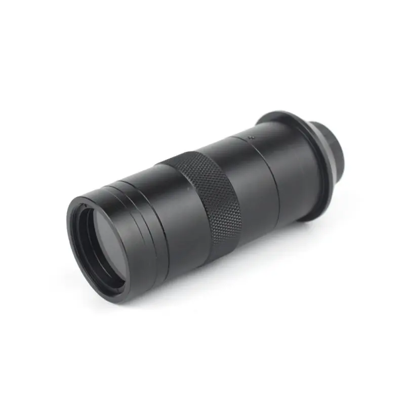 ABZZ-For -Compatible VGA Camera Industry Video Microscope Camera Objective Lens Adjustable Focus C-MOUNT 130X