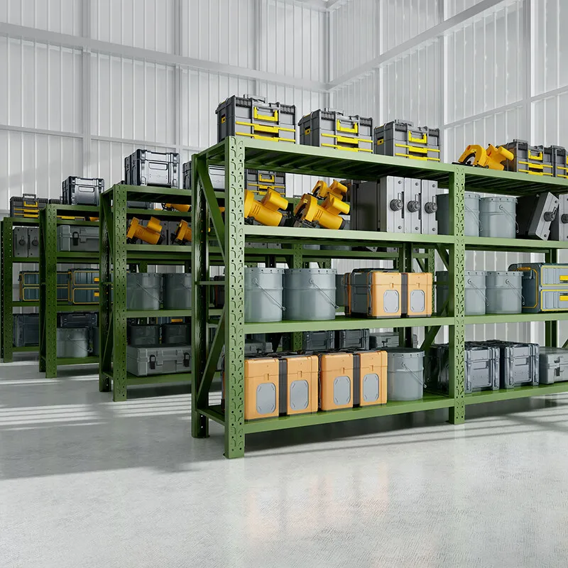Metal Stacking Shelves 300kg 500kg Warehouse Racking Iron Shelving Stacking Racks & Shelves Light Duty Warehouse Storage Rack