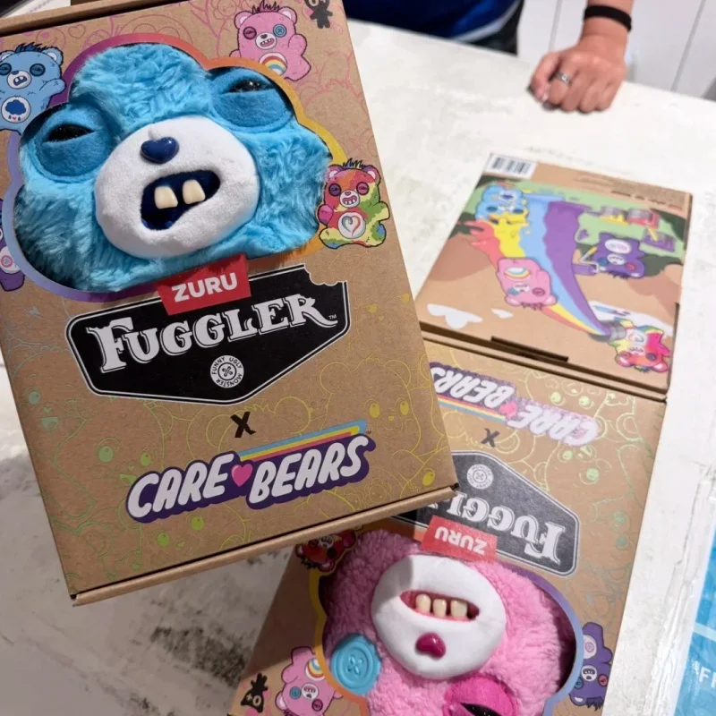 

Genuine Stock Fuggler X Care Bear Collaboration Series Ugly-Cute Quirky Trendy Plush Toy Figure Desktop Decoration Surprise Gift