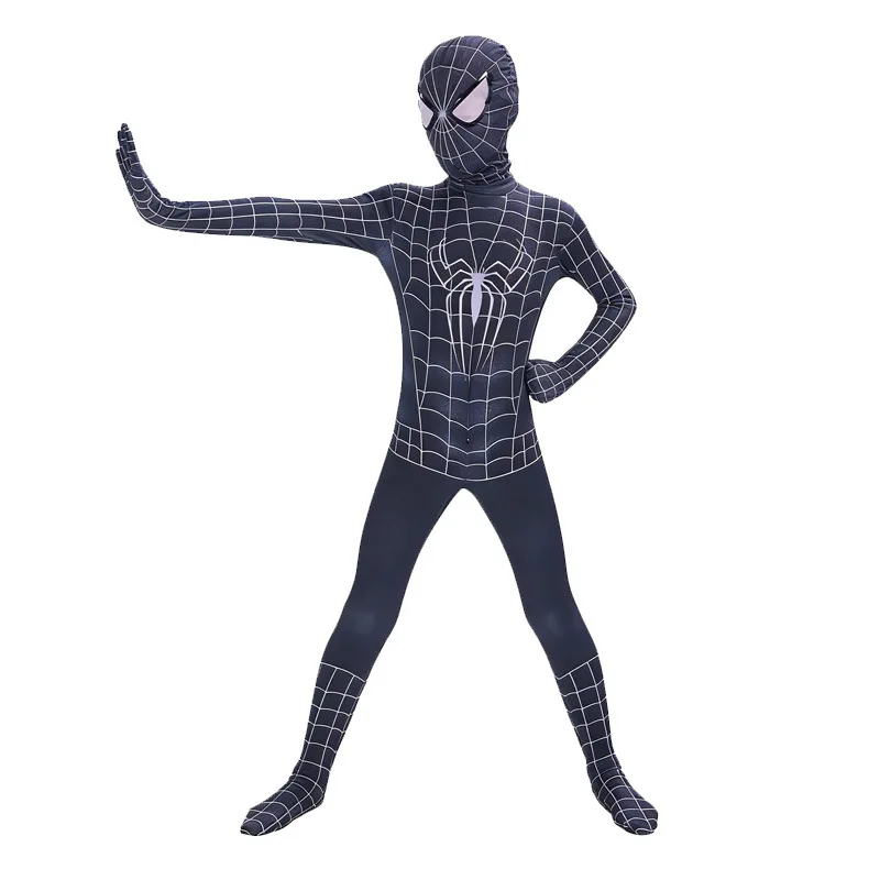 Black Venom Symbiote Spider-Man Zentai Bodysuit Superhero Cosplay Costume Adult Jumpsuit Halloween Carnival Party Fancy Dress view 6