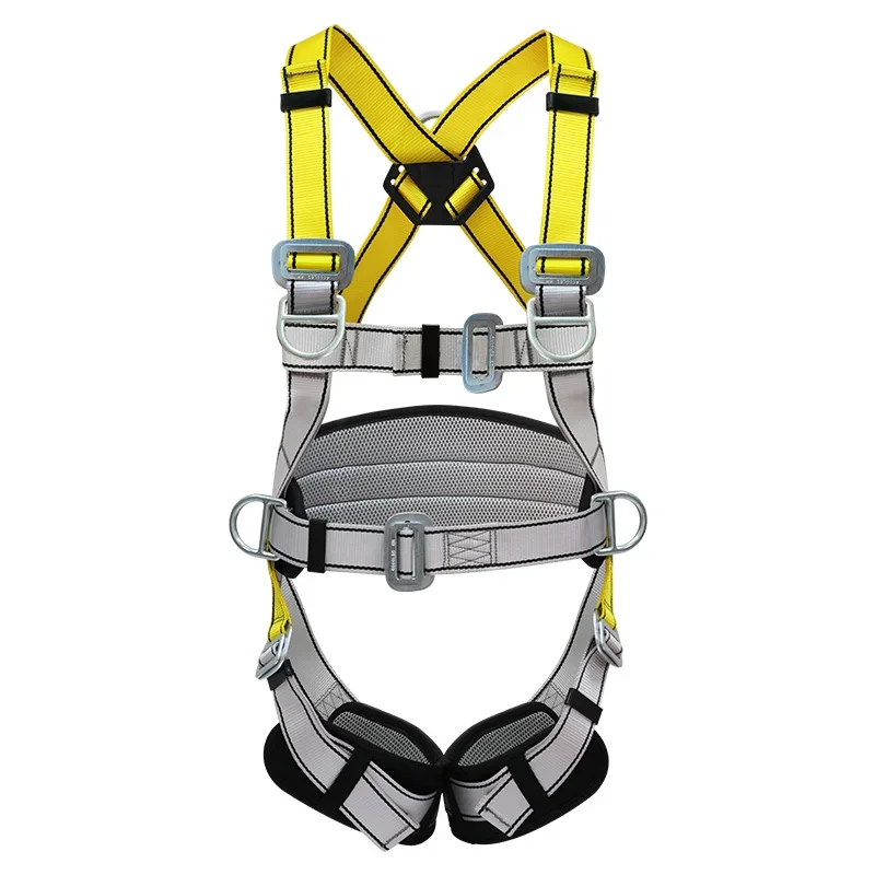 Full Body Safety Harness for Men Women Outdoor Rock Climbing Tree Arborist Caving Rappelling Accessories