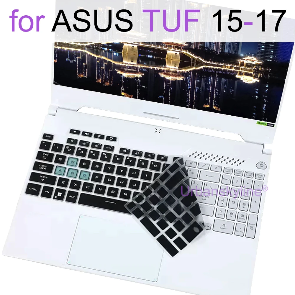 Keyboard Cover for ASUS TUF Dash F15 F16 F17 FX507 FX607 Gaming A15 A16 A17 A18 FA507 FA607 FA707 Silicone Protector Skin Case