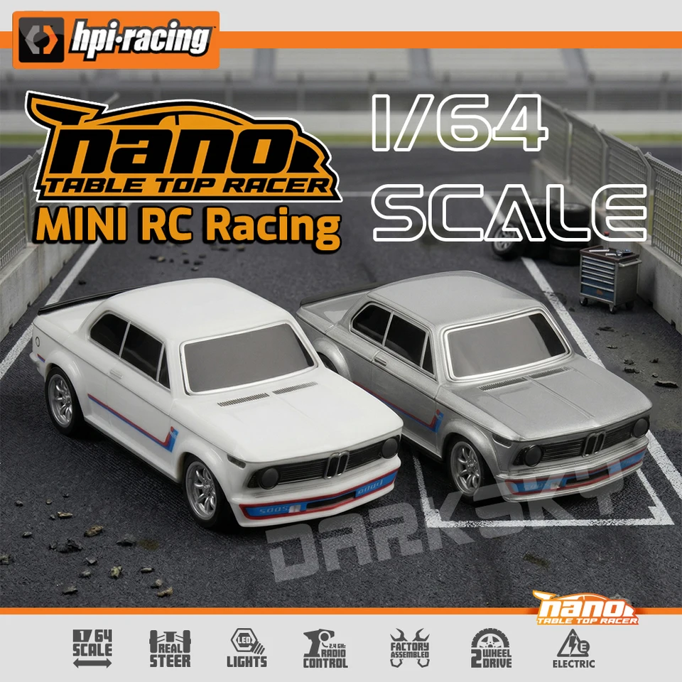 HPI Racing 161400 161401 1:64 Turbo NANO-TTR 1/64 Mirco RC Remote