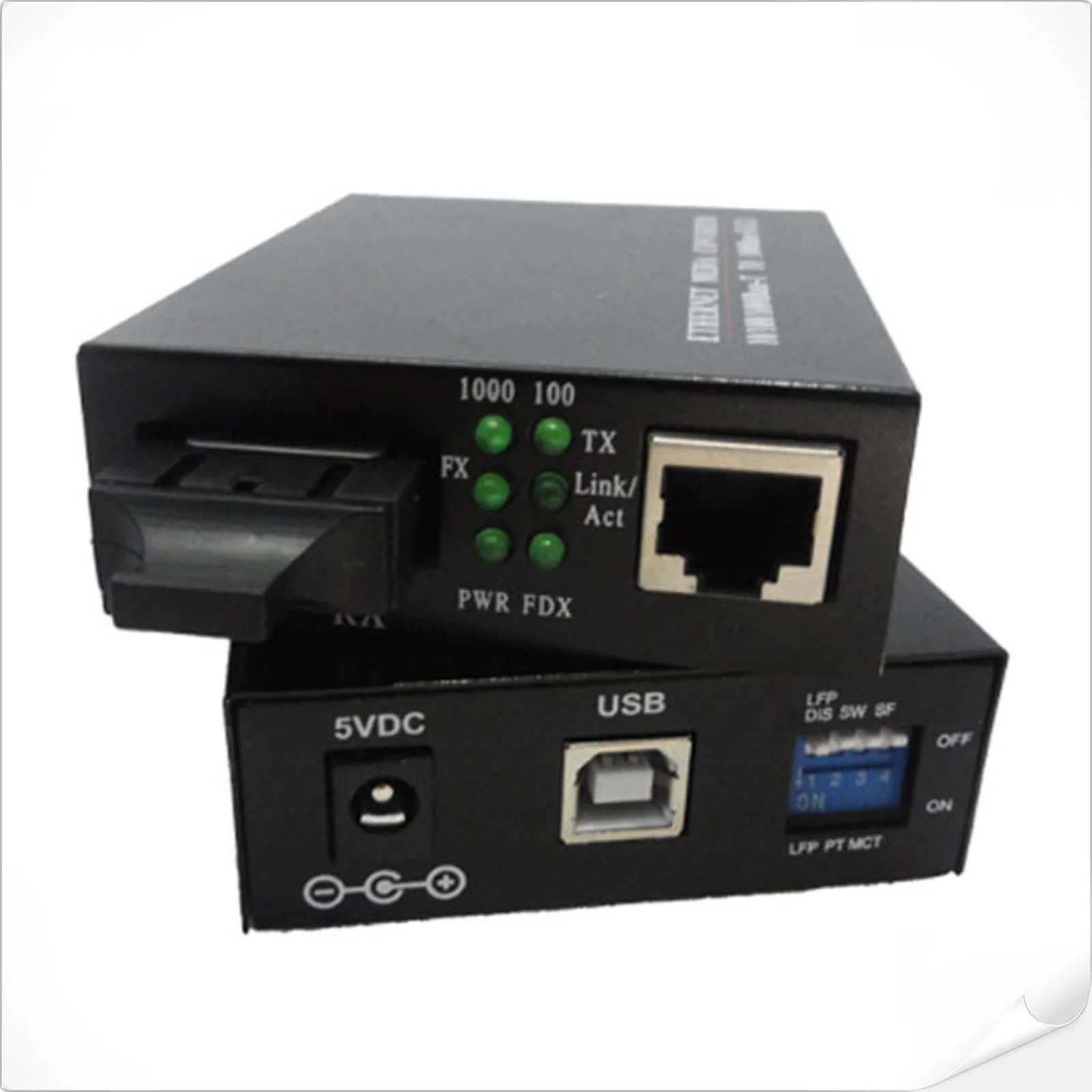 

USB Powered 10/100Base-TX To 100Base-FX Ethernet Media Converter For Compact Network Deployment