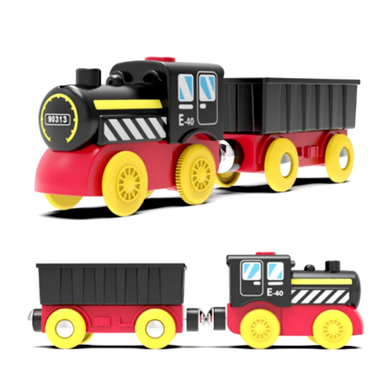 Children's Hot-Selling Toy Electric Train Transporter Toy Compatible With Various Wooden Tracks Gifts