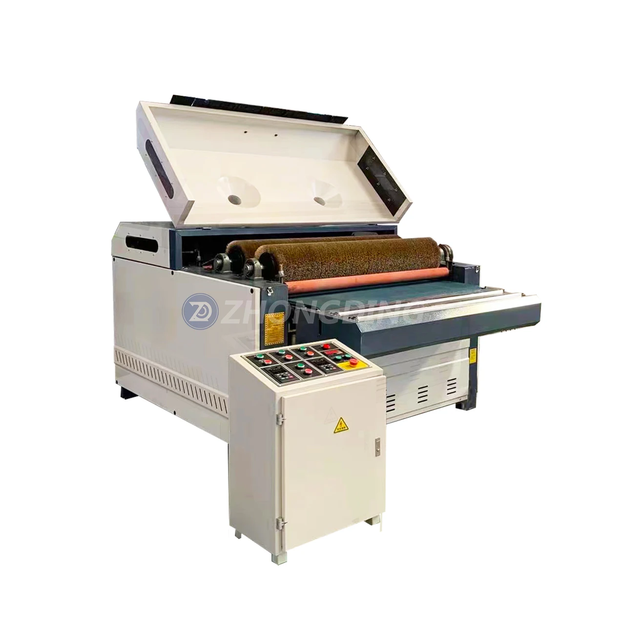 Wood Door Flooring Wire Steel Brush Texture Grain Making Polishing Drawing Drum Sander Sanding Brushing Woodworking Machine