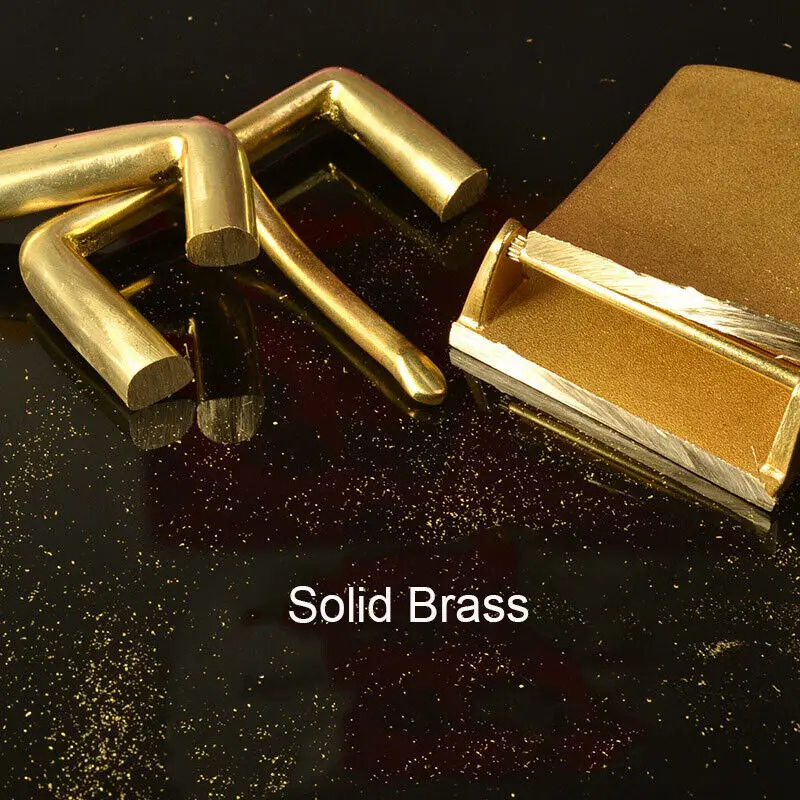 Solid Brass Pin Buckle for Leather Craft Making Belt Replacement 35mm Width