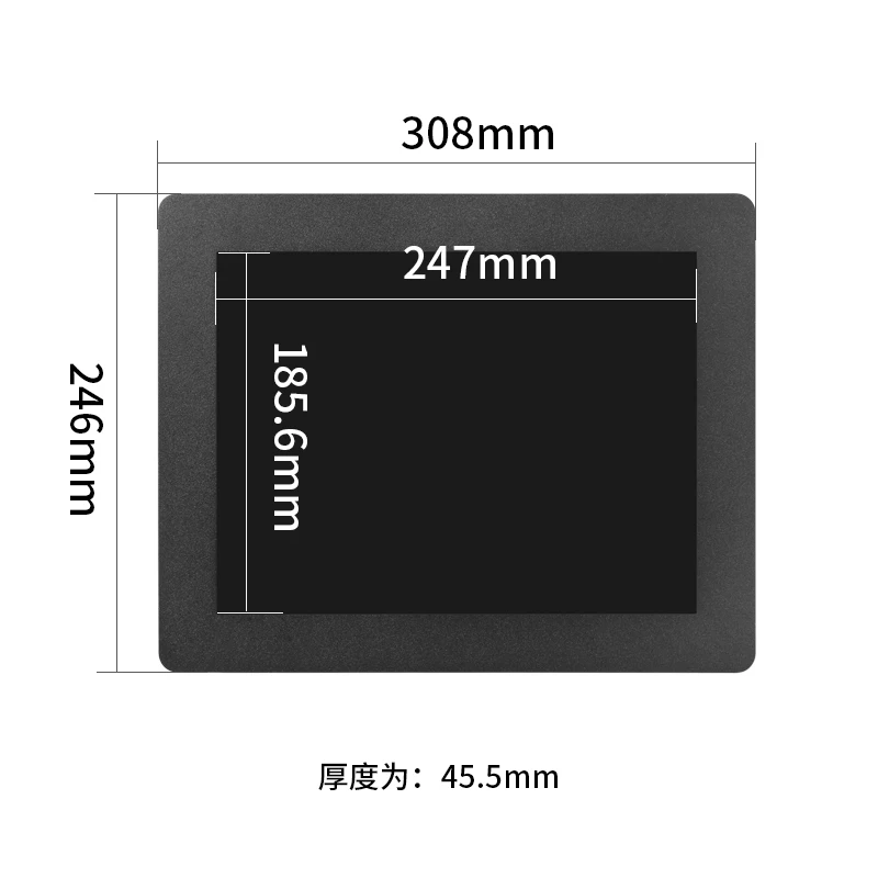 Industrial High Brightness 1000nits Embedded Monitor 12 Inch 1024*768 LCD Touch Screen Display with DVI HDMI VGA USB Interface