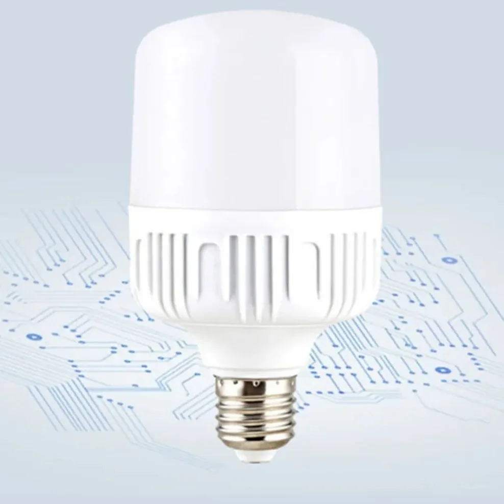 LED 고휘도 나사 입 전구, 깜박임 없는 눈 보호, 높은 방열, 100W E27, 220V 백색광