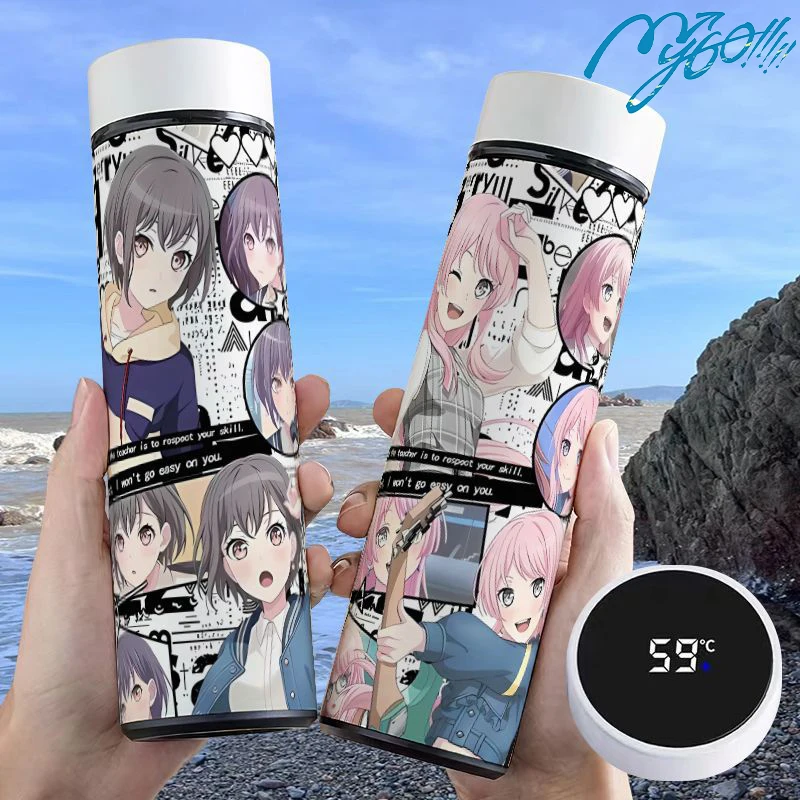 500 مل بانج دريم! كوب مفرغ من It's MyGO على شكل شخصية أنيمي تاكاماتسو توموري أنون تشيهايا ترمس من الفولاذ المقاوم للصدأ كوب حراري محمول