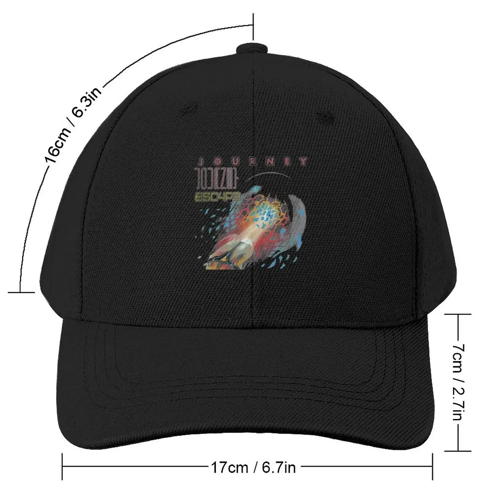 Journey Escape Tour Black Tee Classic T-Shirt Baseball Cap Gentleman Hat Snapback Cap Kids Hat hard hat Hats For Women Men's