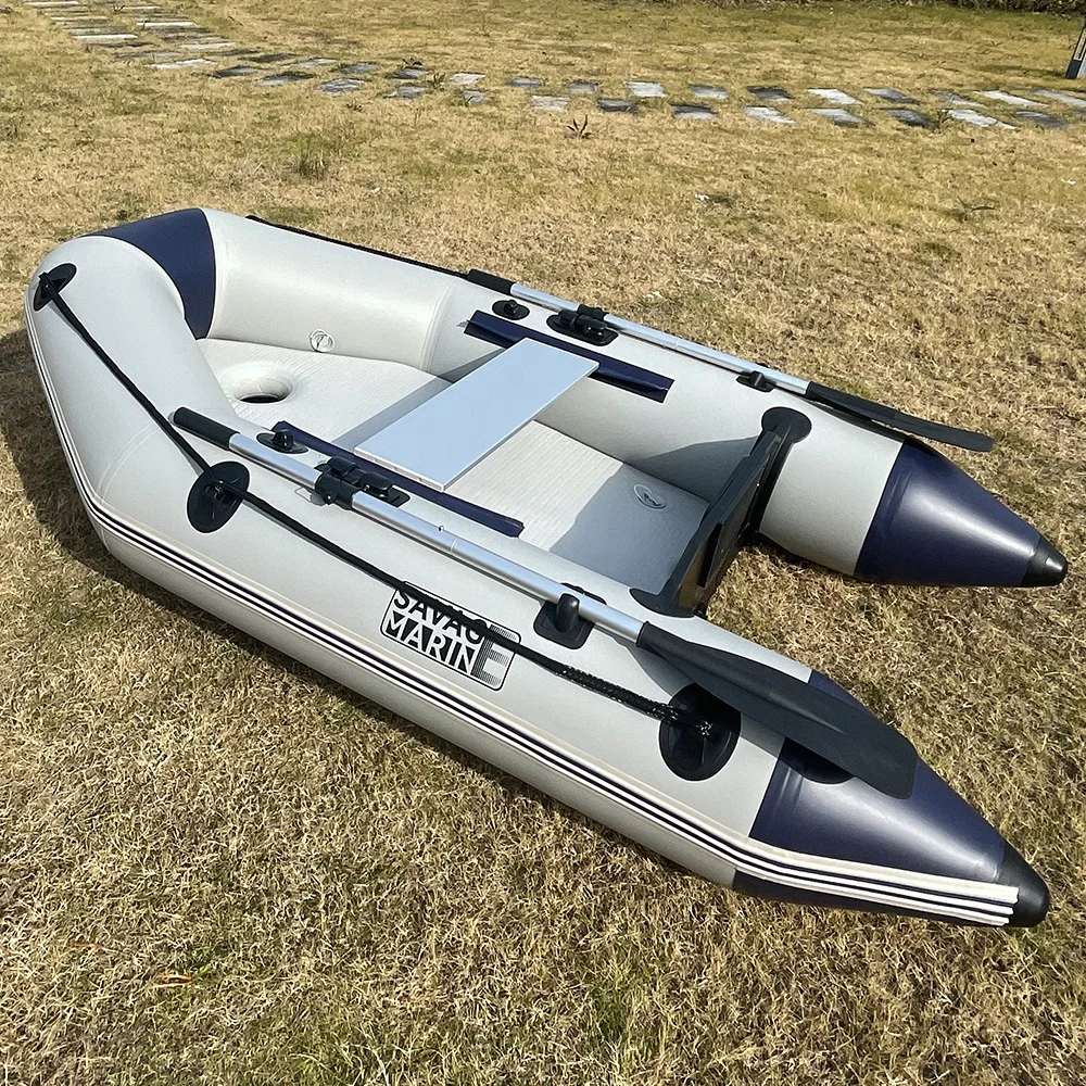 

Wholesale Price 2.3M 7.5ft Assault Speed Air Mat Mattress Floor 2 Person 0.9 MM PVC Inflatable Pontoon Boat Dinghies