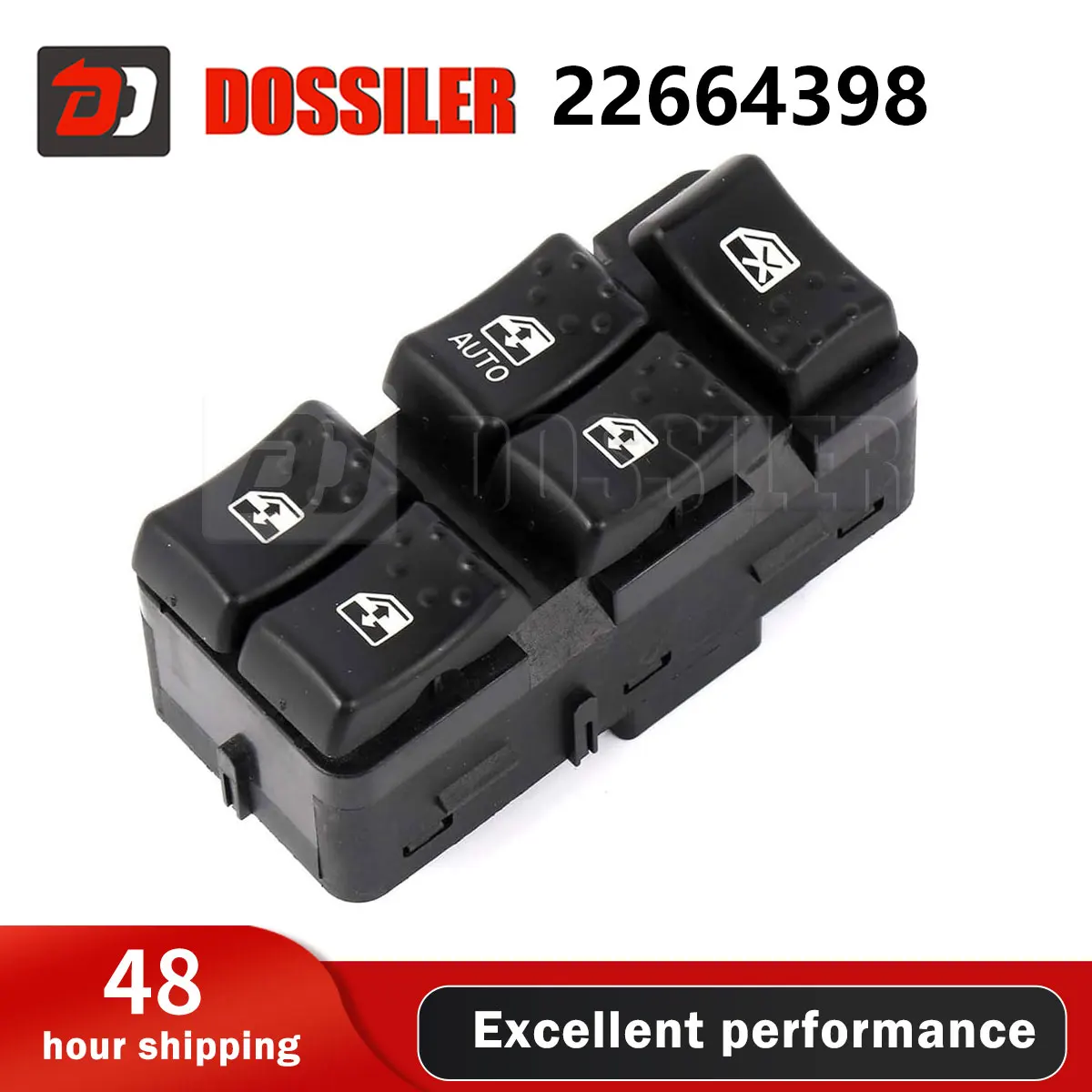

22664398 Dossiler Master Power Window Switch Compatible with 2003-2007 Saturn Ion Front Left Driver Side Control Switch DWS1332