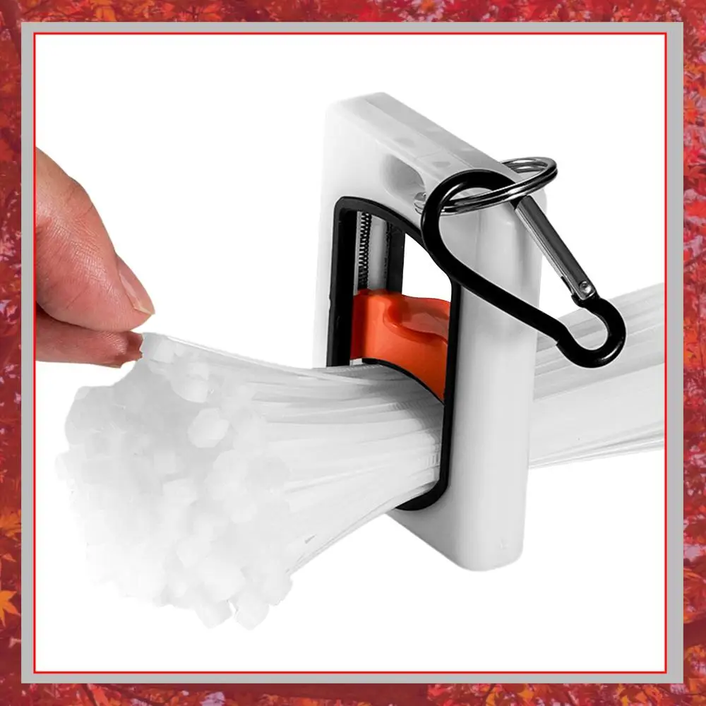 Square Cable Tie Organizer Glow In The Dark Cable Tie Holder Wire Tie Tightener for Multi-Purpose Indoor Outdoor Use