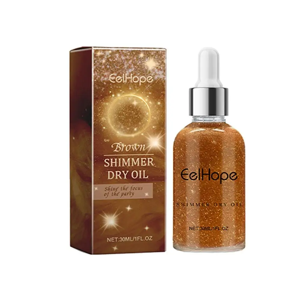 30ml Spray Liquid Highlighter Body Bronzer Oil Body Liquid Cosmetic Shimmer Body Face Contour Makeup Highlight Lotion O6Z7