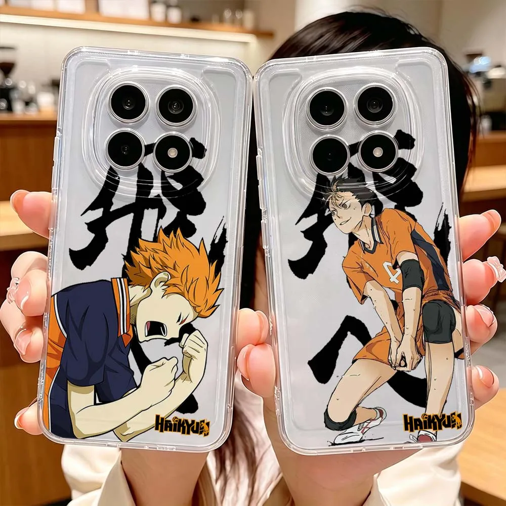 Haikyuu Handsome Cover For Xiaomi Redmi Note 15 14 13 12 11E 9 Pro Pro+ 4G 5G Protective Transparent Phone Case