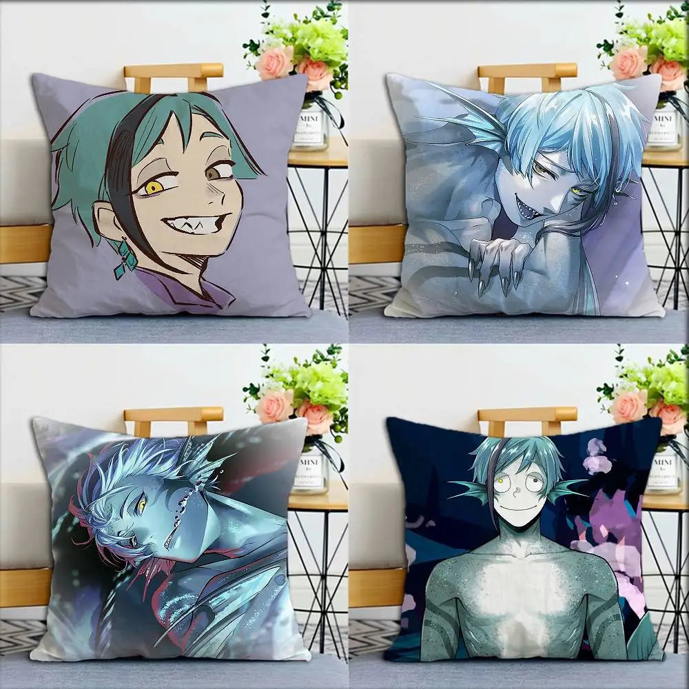 Twist Wonderland Floyd Jade  Various Sizes Square Pillow Case For Car Home Bedchamber Decor