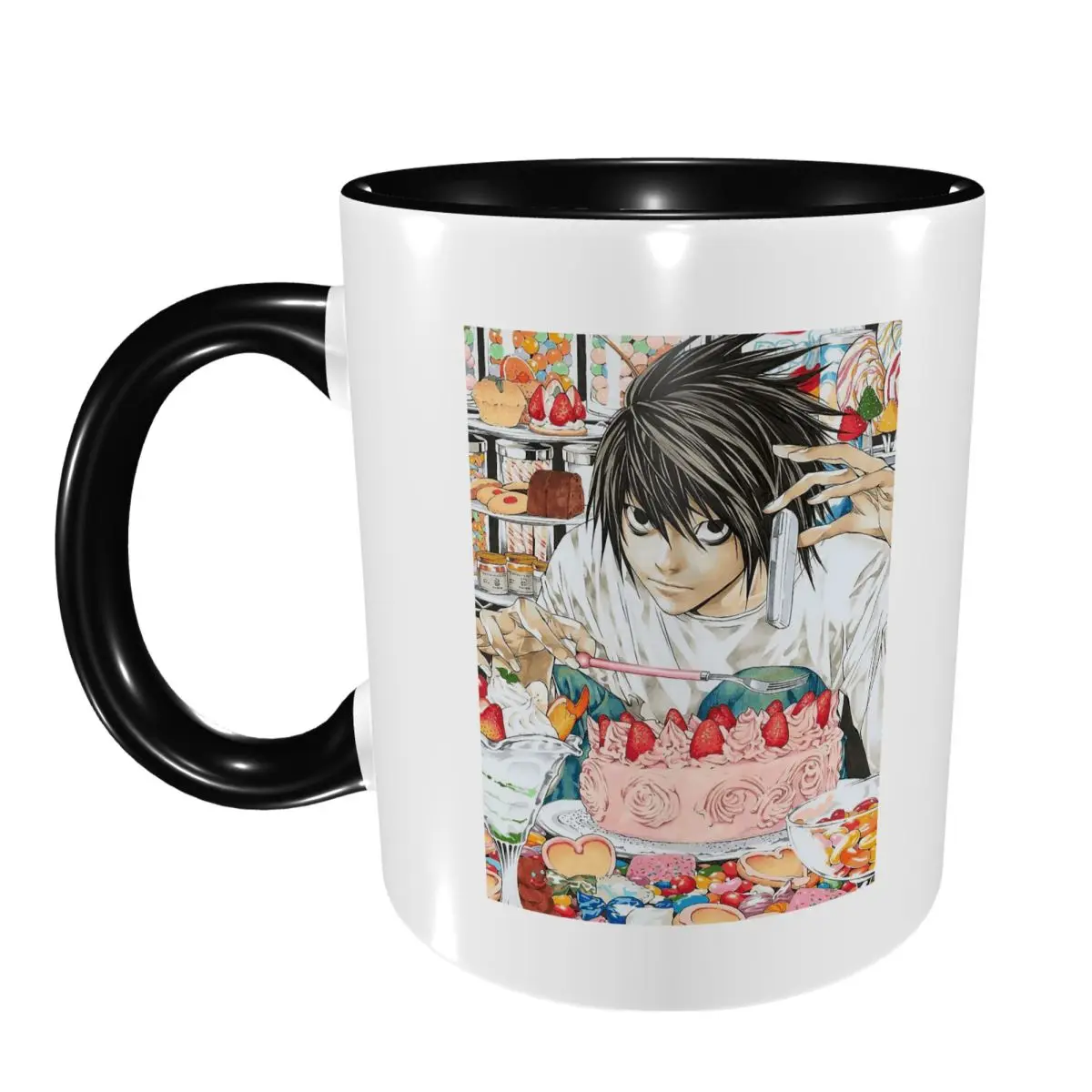 Deaths Notes Ryuk Anime Mug Funny Ceramic Coffee Cups Tea Mugs Milk Cup Drinkware Gift for Woman Man