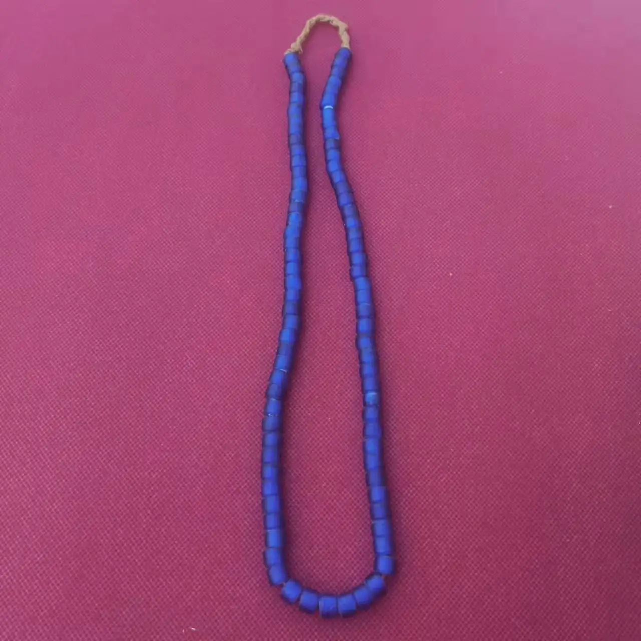 Takahashi White Core Ancient Pharaoh Glass Necklace Sweater Chain Cylindrical Barrel  Can Be Detachable  DIY Matching Beads