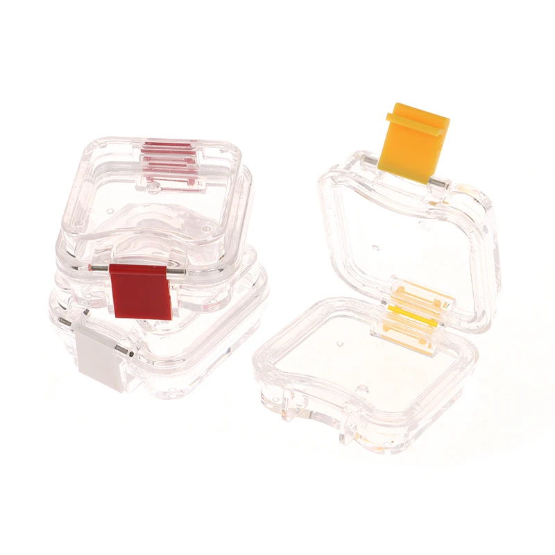 Stockage de prothèses dentaires avec Film, couronne et ponts dentaires, sans fentes disponibles, boîte à dents en plastique Transparent, organisateur de Membrane de dentisterie