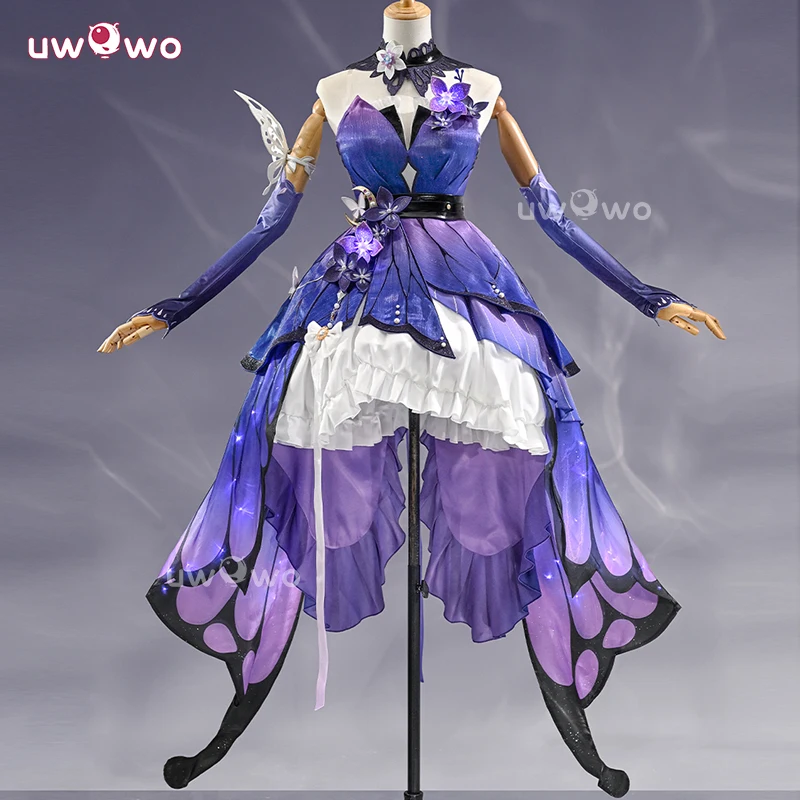 

UWOWO Collab Series: Game Honkai: Star Rail Deluxe Castorice Skin Gossamer Flutter Cosplay Costume S-2XL Halloween Costume