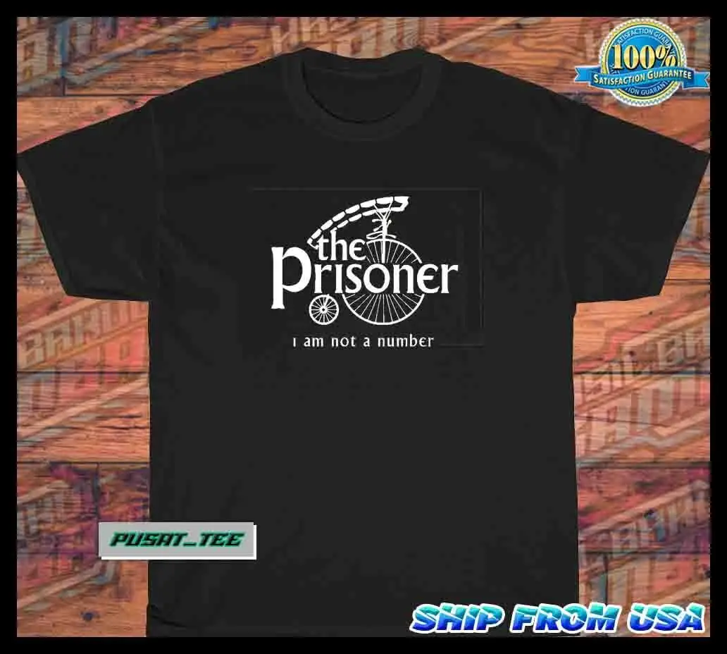 New Item THE PRISONER American Funny  Logo Men's T-Shirt Size S-5XL