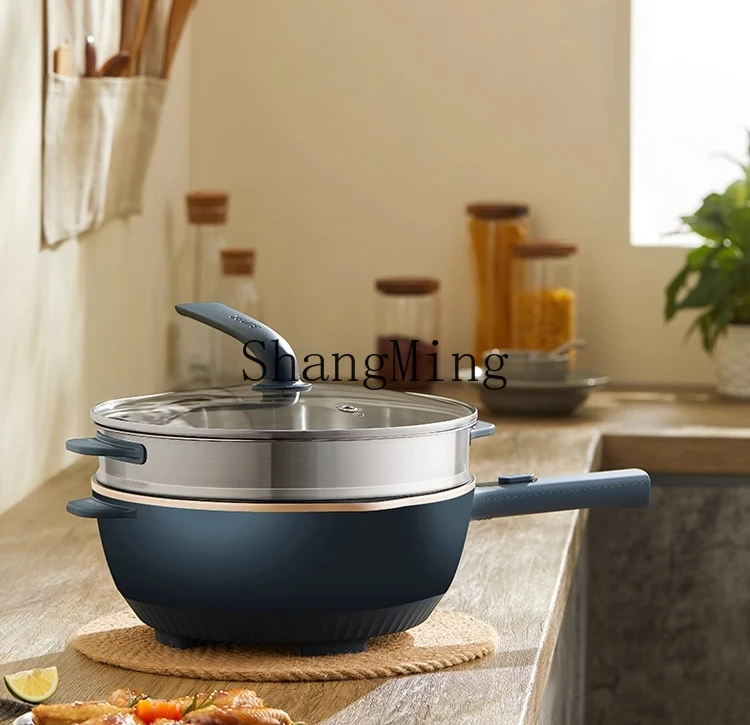 ZYY wok da cucina elettrico multifunzionale per uso domestico padella elettrica integrata padella antiaderente