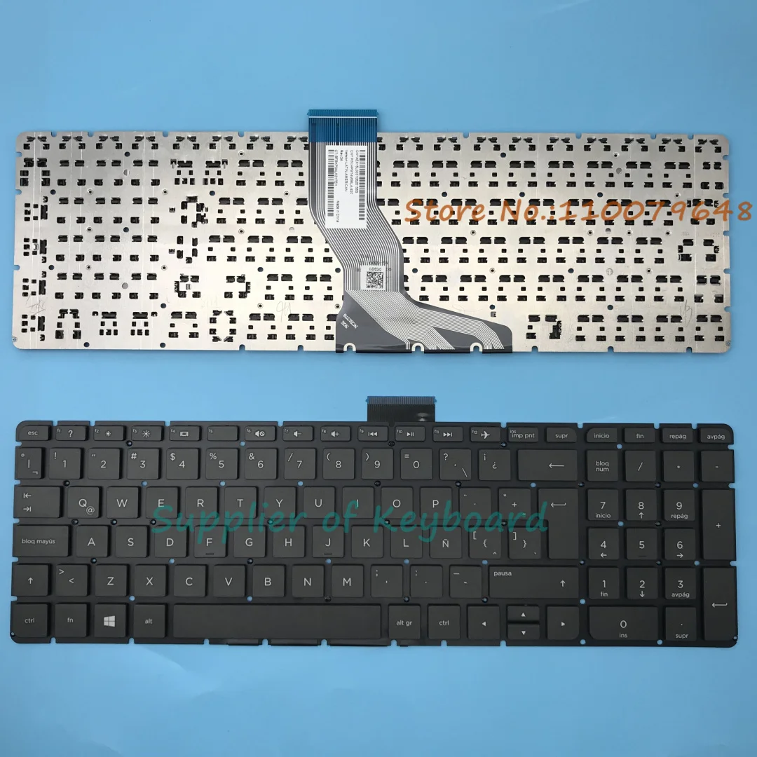 

NEW Latin Spanish/English Keyboard For HP Pavilion 15-aw000 15-aw002la 15-bc004ns 15-bc005ns 15-bc006ns 15-bc520ns Silver/Black