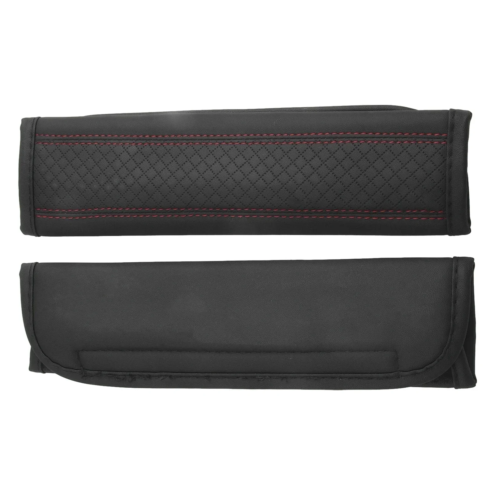 

Практичные подплечники, автозапчасти, 2 шт., черные + красные автомобильные аксессуары, пылезащитный инструмент из искусственной кожи, водонепроницаемый