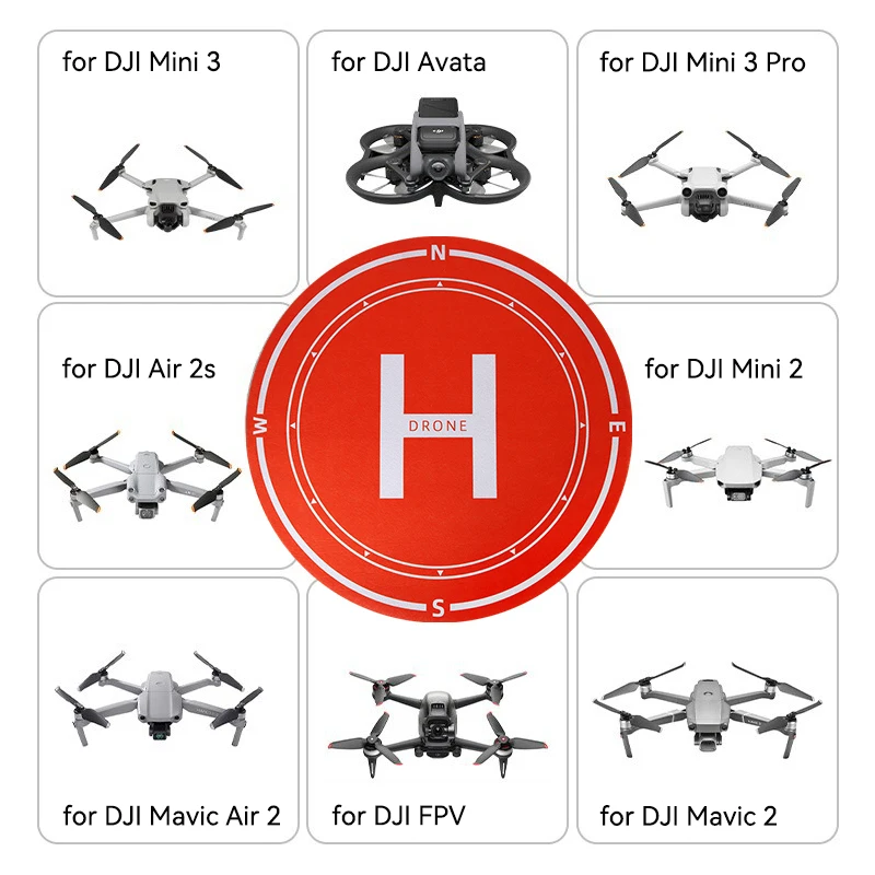 لوحة هبوط عالمية قابلة للطي لـ DJI Mini 3 4 Pro/4K/Air 3/AVATA 2/Neo/FLIP حصيرة وقوف السيارات المئزر كوادكوبتر الوسادة ملحق