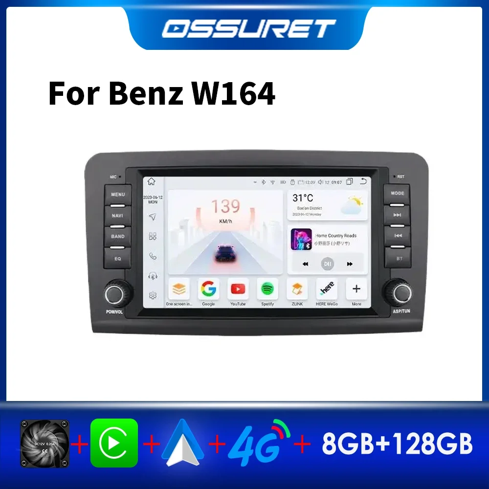 

Android Car Radio for Mercede-Benz W164 ML 320 ML 350 for Mercedes Benz GL320 500 X164 2005-2012 Car Multimedia Carplay GPS 7862