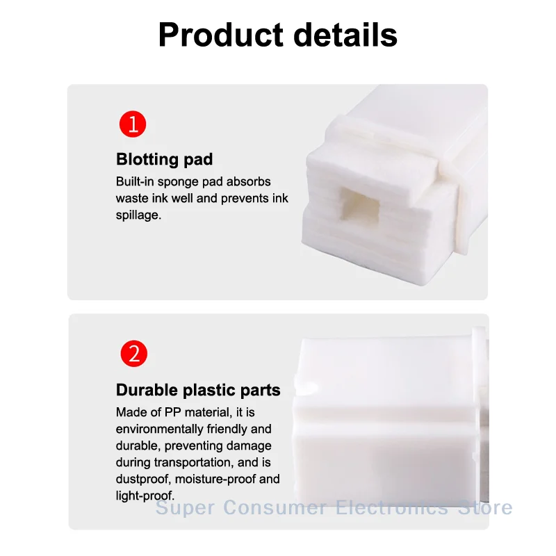 Effective Waste Ink Collector Box Compatible with Epson L3160 L3158 L1250 Printers Maintenance Sponge for Printer