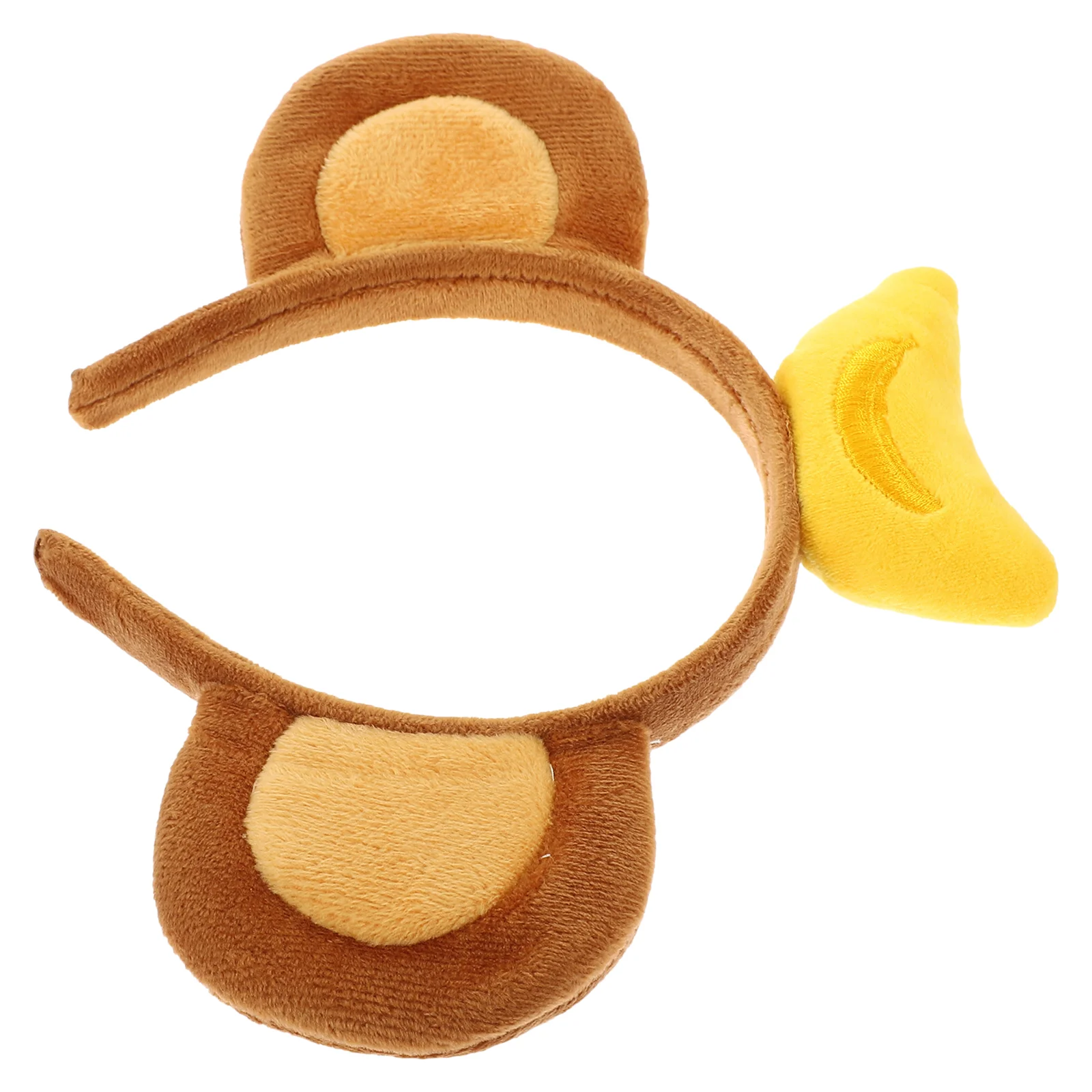 

Cute Monkey Ear Headband Banana Top Fabric Lightweight Comfortable Party Masquerade Carnivals Cosplay Halloween Gifts