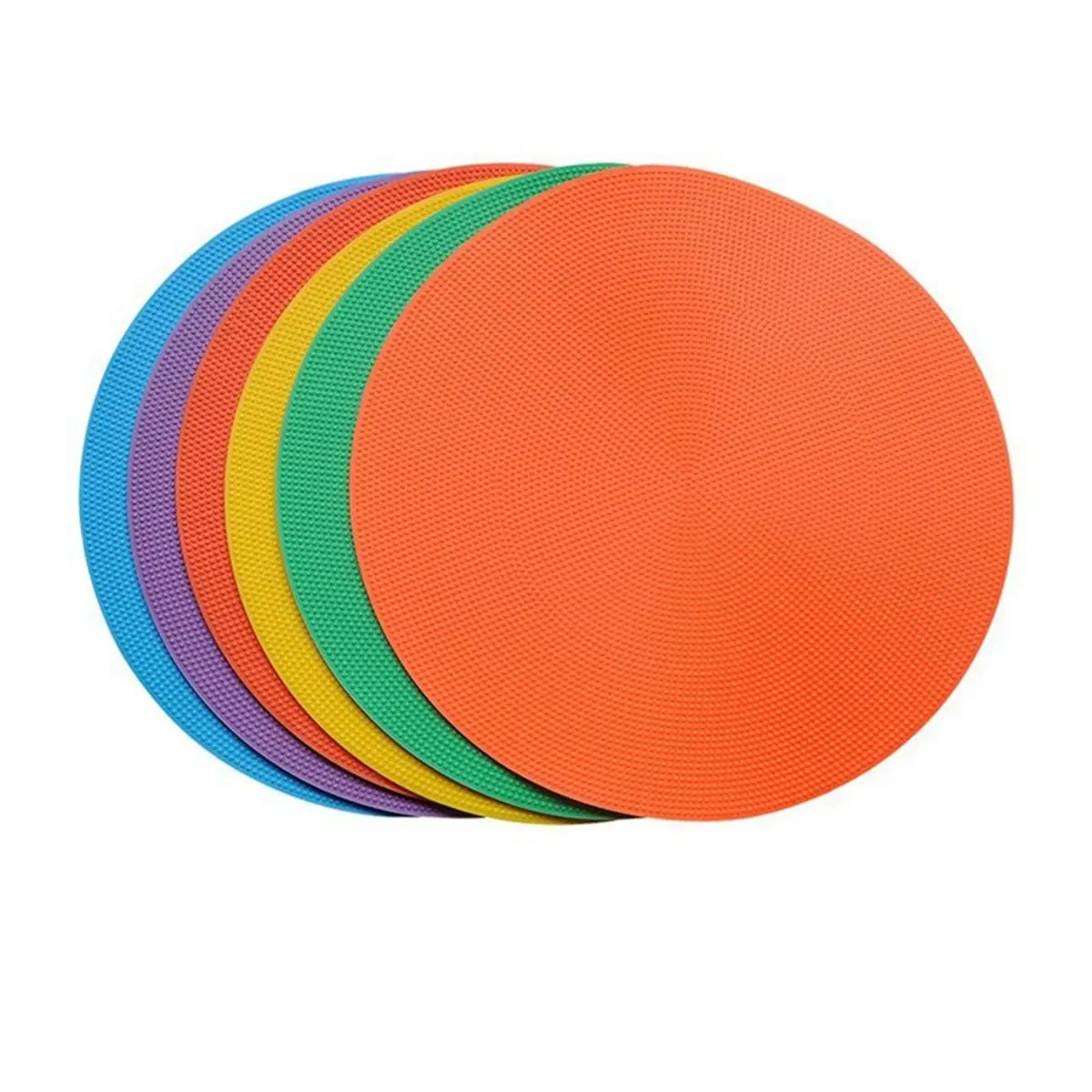 2026 Trend 18 PCS Poly Spot Markers , Floor Spot Marker, Round Non Slip Rubber Floor Agility Dots for Gym Soccer Basketball