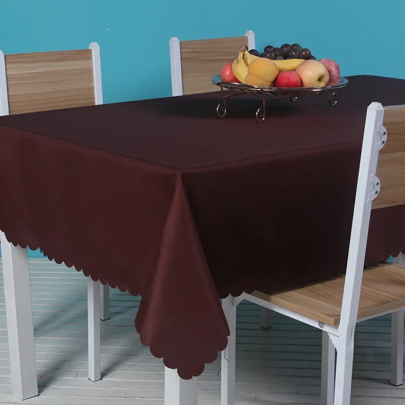 

10002 Table cloth waterproof, oil proof, and wash free PVC mesh red tablecloth, desk, student coffee table, table mat fabric art