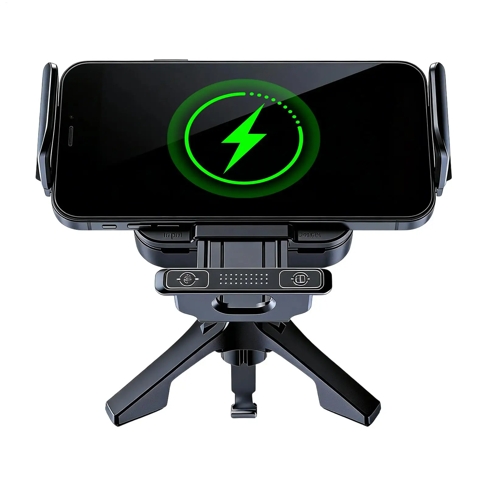 

Автомобильное зарядное устройство-держатель для телефона с автоматическим креплением, беспроводной быстрой зарядкой и складным экраном для путешествий, седанов, внедорожников, автодомов