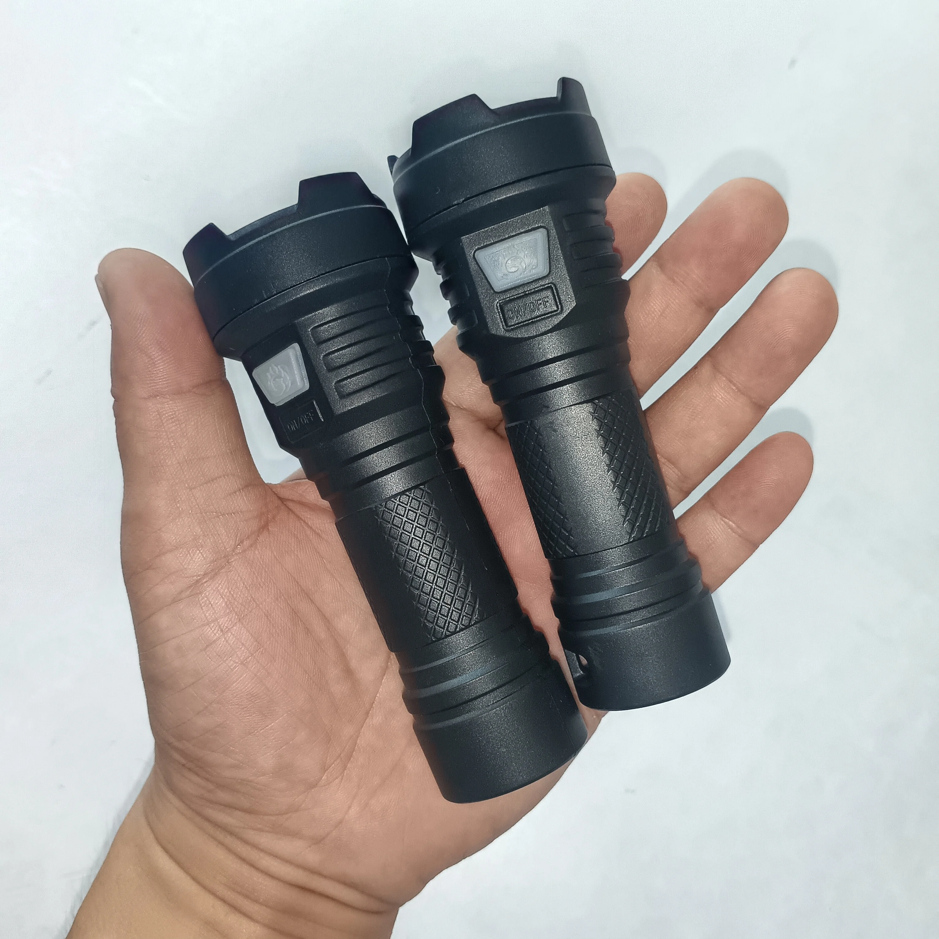 2 pcs Rechargeable LED Flashlight Adult Stocking Stuffer, Christmas Gift for Dad, Gift for Men, Dad, Husband, Camping Gi